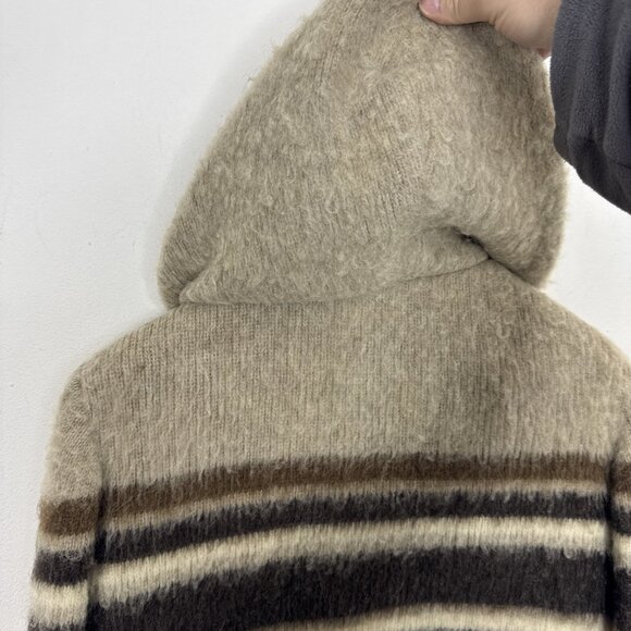 Vintage Hilda Ltd Made In Iceland Virgin Wool Sweater Jacket Coat Women M Boho - Picture 4 of 7